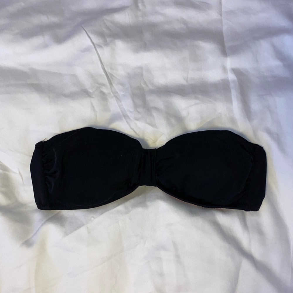 Victoria’s Secret PINK black bandeau bikini top XS